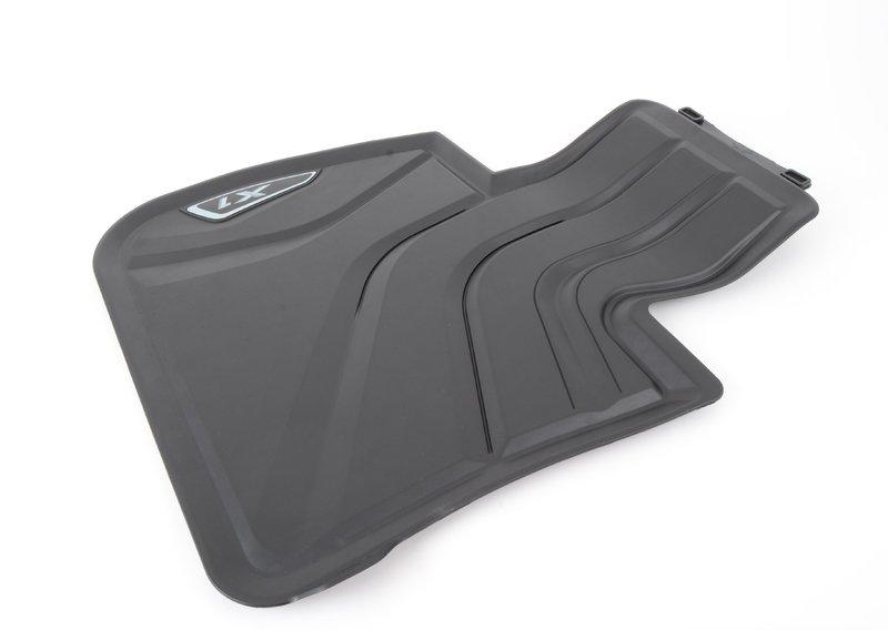 F48 ковры передние резиновные серебр/черн