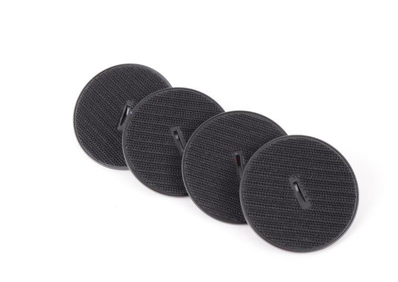 F48 ковры передние резиновные серебр/черн