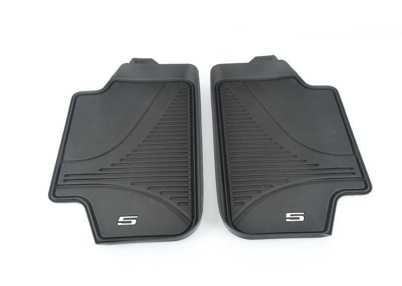 G30 задние коврики резиновые черные высокие
