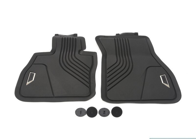 F40 коврики передние черные резиновые