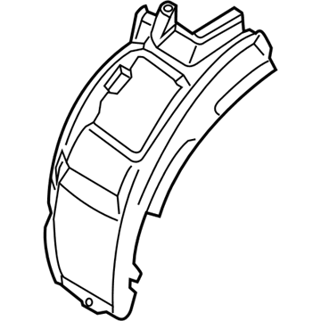 G05 подкрылок передний правый передняя часть