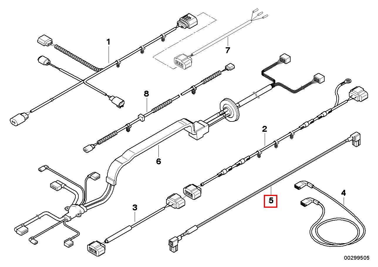 Провод e70 / e71 CIC блок - монитор