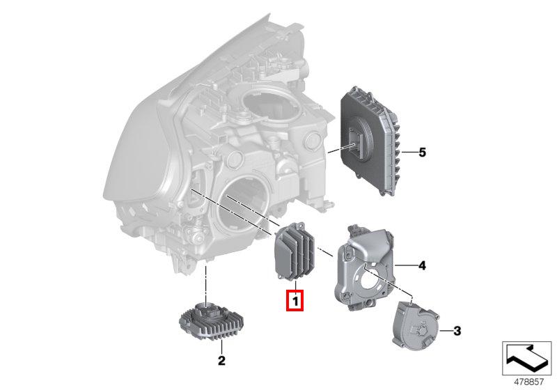 G30/G11 блок поворотника правый