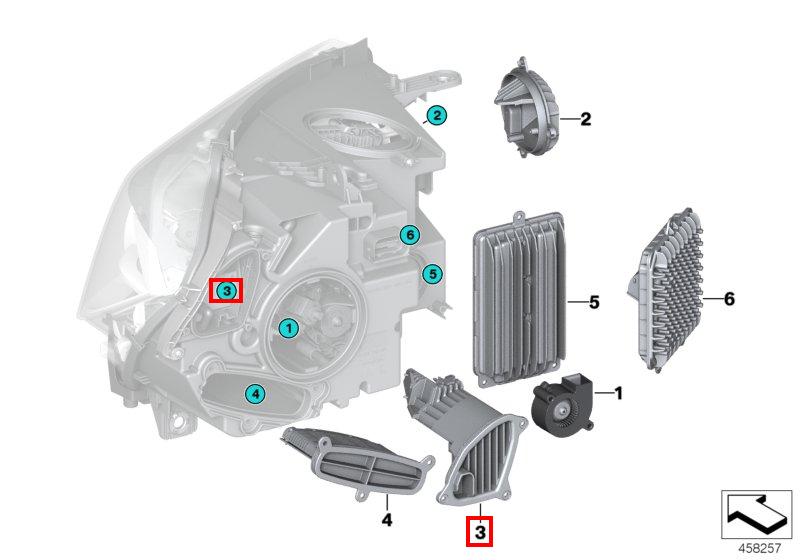 Светодиод модуля Лого указ. поворота