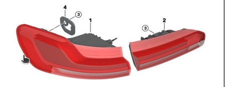 G02/G02N фонарь правый внешний