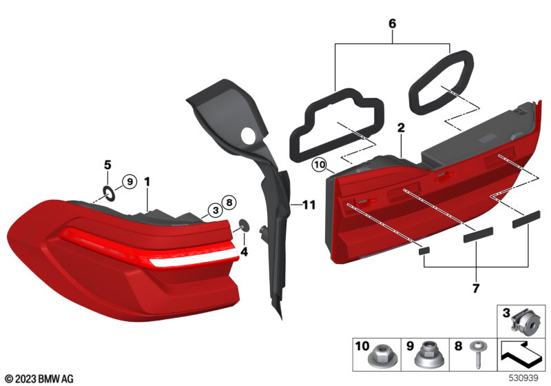 G07N фонарь левый внутренний