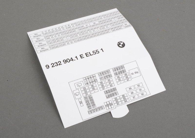 Схема блока предохранителей