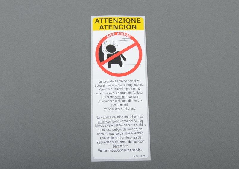 Шильдик "Seitenairbag"