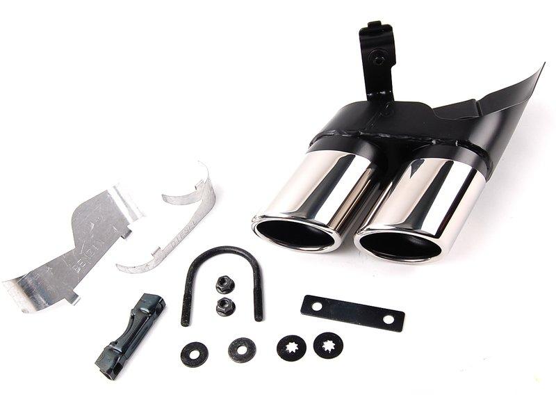 Насадка на выпуск.трубу, хром