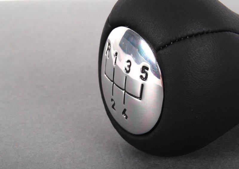 Головка рычага ПП кожа/алюм