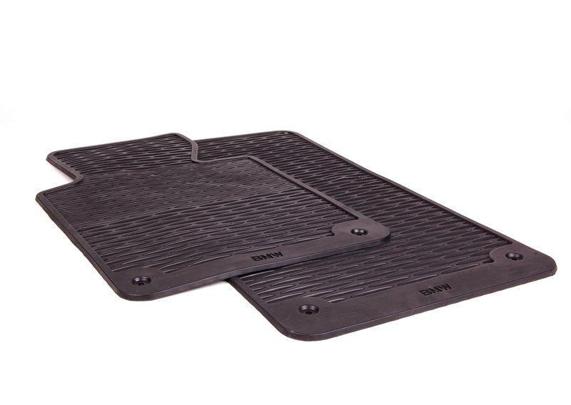 E46 Комплект резиновых ковриков Пд (SCHWARZ)